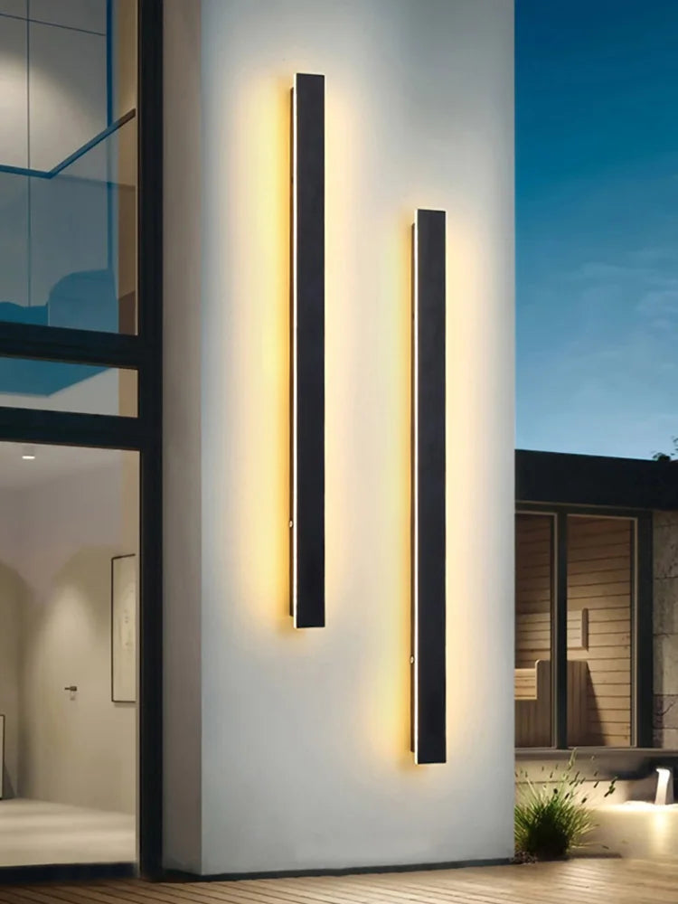 Waterproof led wall light Minimalist Led Outdoor Wall Lamp Black Balcony terrace indoors wall decor IP65 Outside Garden Lights