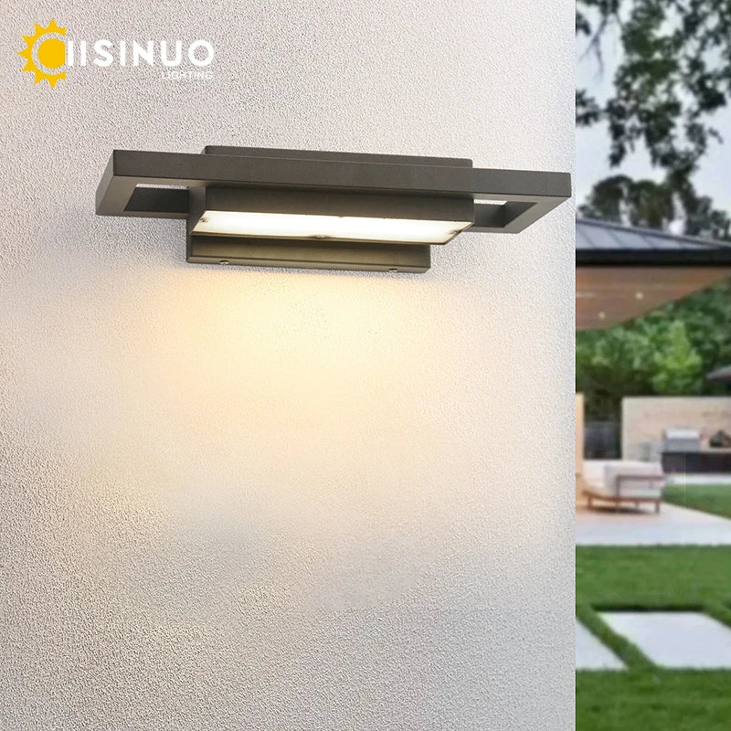 Outdoor Entryway Wall Lights Black Porch Lamp Waterproof Street Fixtures IP65 Garden Sconces for Doorway Corridor Balcony Garage