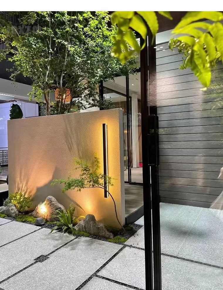 Waterproof led wall light Minimalist Led Outdoor Wall Lamp Black Balcony terrace indoors wall decor IP65 Outside Garden Lights