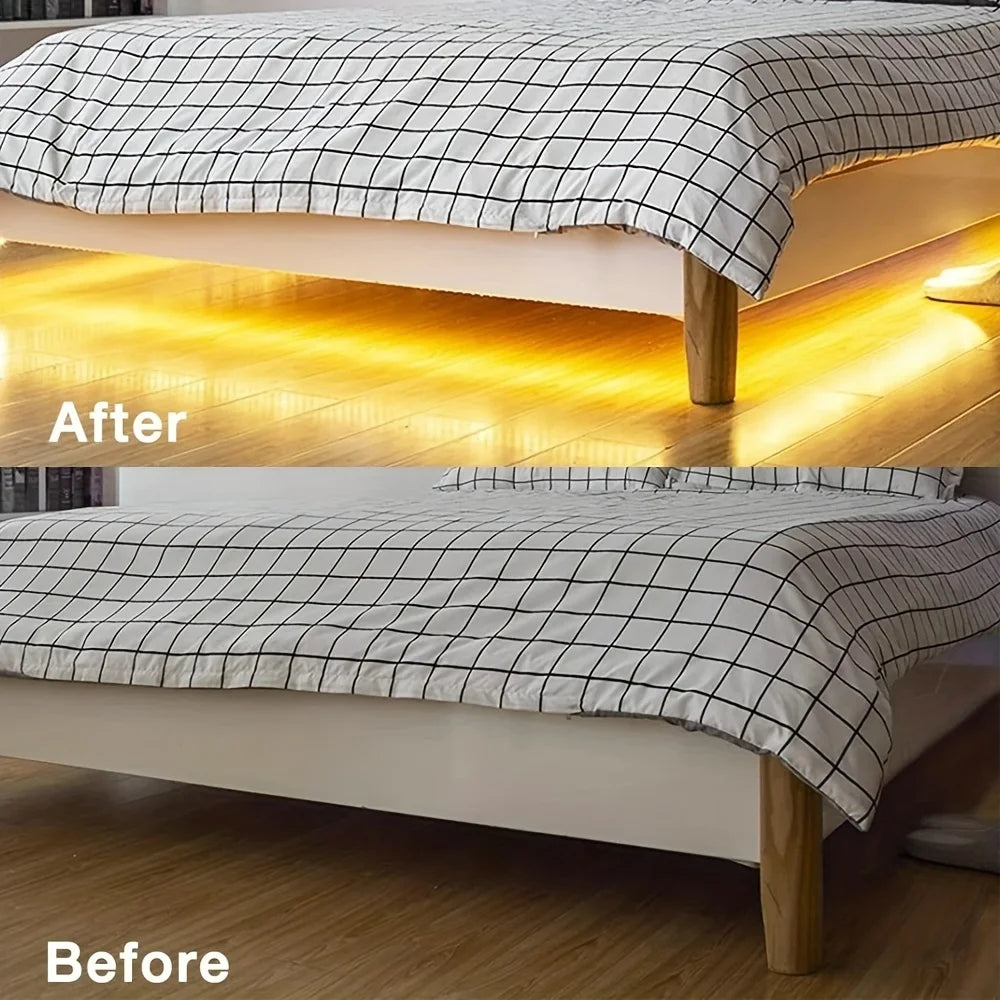 Touch-Activated LED Strip Lights - 1 Roll, USB Powered, Flexible Tape for Kitchen & Bathroom Decor, White Light