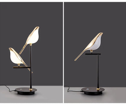 FKL Modern Bird Gold Chandelier Art Magpie LED For Living Room Dining Bedroom Home Decoration Indoor Lighting Fixtures