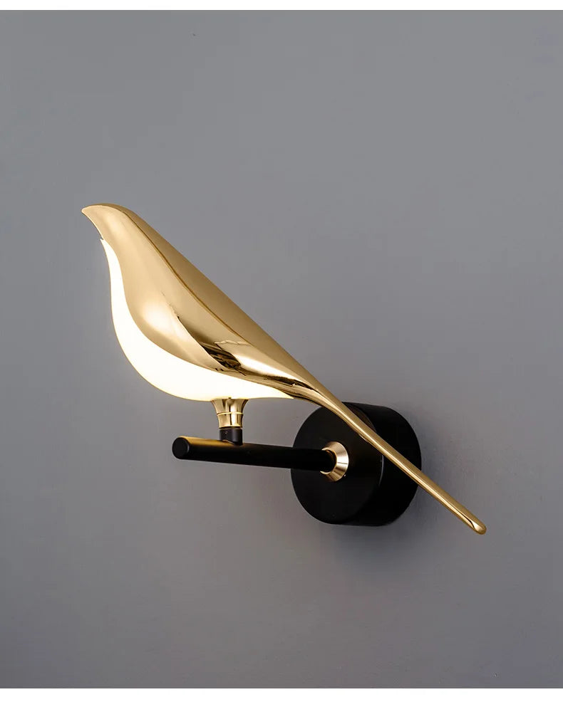FKL Modern Bird Gold Chandelier Art Magpie LED For Living Room Dining Bedroom Home Decoration Indoor Lighting Fixtures