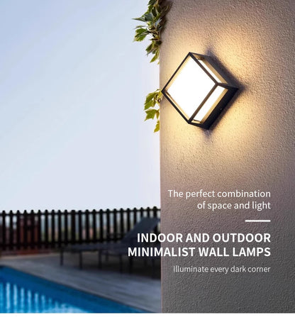 Led Outdoor Wall Light Waterproof IP66  Led Outdoor Lighting Porch Lights Balcony Garden Lights Outdoor Wall Lamp garden lights