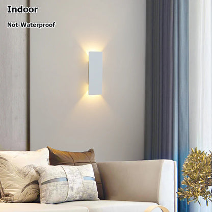 Outdoor Wall lamp Indoor Sconce Fixture Waterproof Wall Light Upper and Lower Luminous Lamps Lighting Decoration AC90-260V