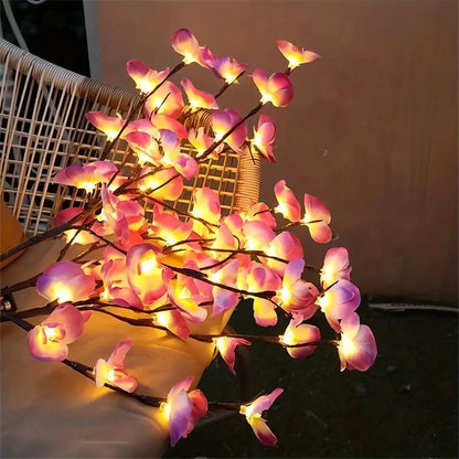 STOENGO 20 LED Willow Branch Lights - Perfect for Home, Bedroom, Wedding, Christmas, Valentine's, Mother's Day Decor