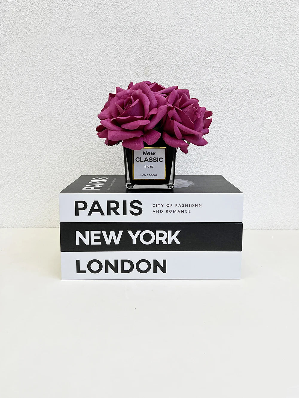 Fashion Citys Fake Books for Decoration Coffee Table Modern Home Decoration Books Simplicity Display Book Paris London New York