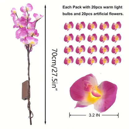 STOENGO 20 LED Willow Branch Lights - Perfect for Home, Bedroom, Wedding, Christmas, Valentine's, Mother's Day Decor