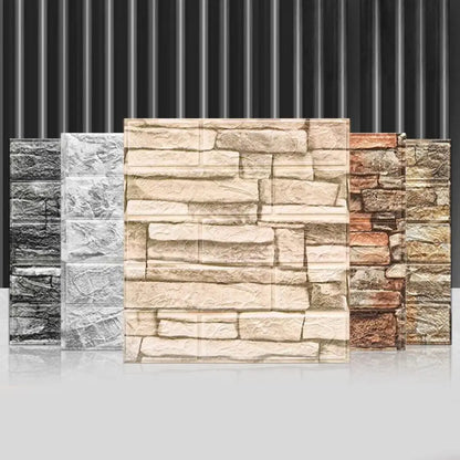 35x38cm 3D Wall Stickers Antique Foam Brick Wallpaper Wall Sticker Bedroom Home Decor Self Adhesive DIY Living Room Wallpaper