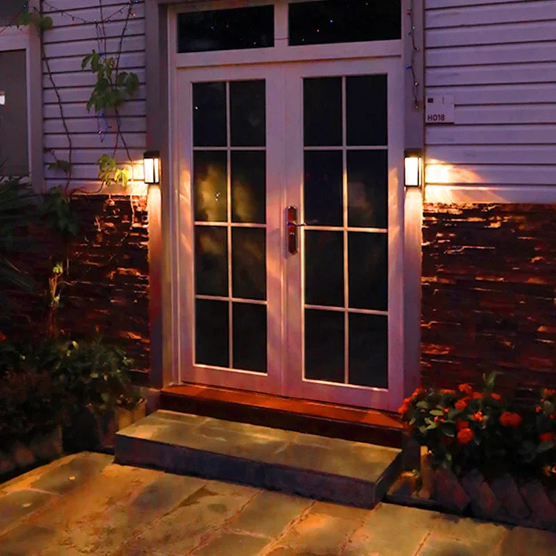 LED Solar Wall Lamp Villa Entrance Garden Lamp High-end Modern Style Courtyard Decoration Outdoor Waterproof Solar Street Light