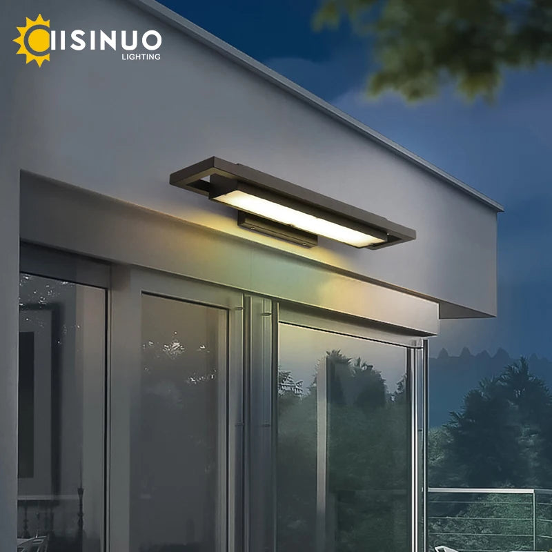 Outdoor Entryway Wall Lights Black Porch Lamp Waterproof Street Fixtures IP65 Garden Sconces for Doorway Corridor Balcony Garage