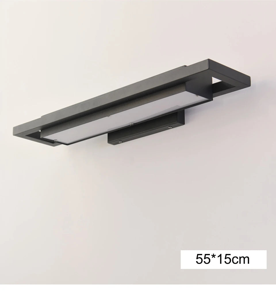 Outdoor Entryway Wall Lights Black Porch Lamp Waterproof Street Fixtures IP65 Garden Sconces for Doorway Corridor Balcony Garage