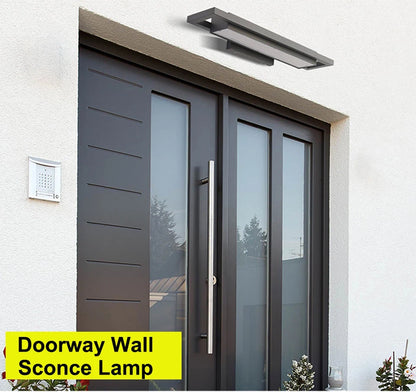 Outdoor Entryway Wall Lights Black Porch Lamp Waterproof Street Fixtures IP65 Garden Sconces for Doorway Corridor Balcony Garage