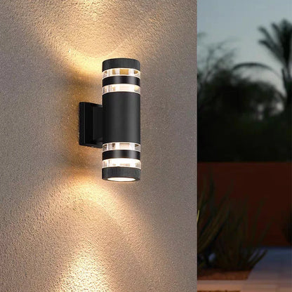 Outdoor Wall Light Up Down LED Wall Lamp Replaceable Bulb Porch Light Waterproof Exterior Sconce Light for Balcony Garden Stair