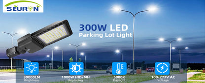 LED Parking Lot Lights with Dusk to Dawn Slip Fitter, Led Parking Lot Lights Outdoor