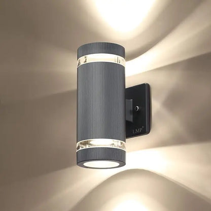 Outdoor Wall Light Up Down LED Wall Lamp Replaceable Bulb Porch Light Waterproof Exterior Sconce Light for Balcony Garden Stair