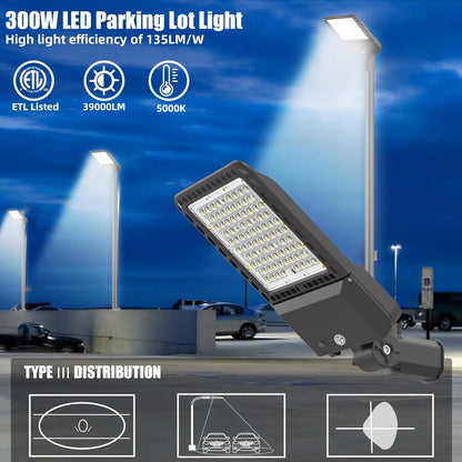 LED Parking Lot Lights with Dusk to Dawn Slip Fitter, Led Parking Lot Lights Outdoor