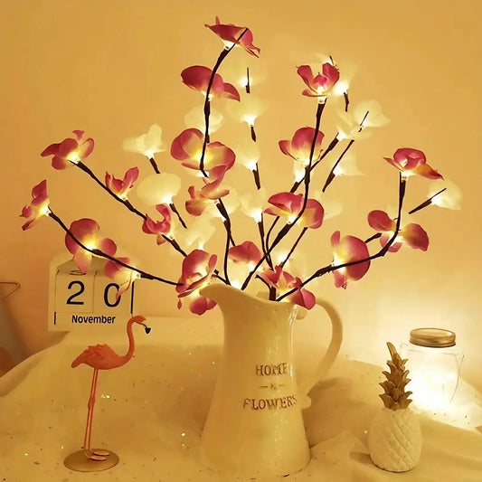 STOENGO 20 LED Willow Branch Lights - Perfect for Home, Bedroom, Wedding, Christmas, Valentine's, Mother's Day Decor