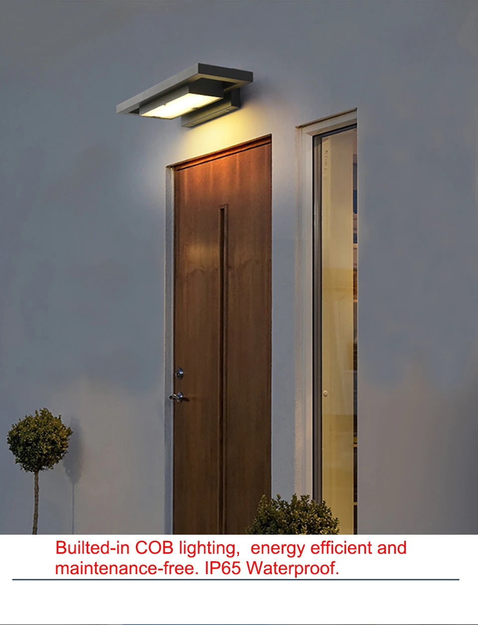 Outdoor Entryway Wall Lights Black Porch Lamp Waterproof Street Fixtures IP65 Garden Sconces for Doorway Corridor Balcony Garage