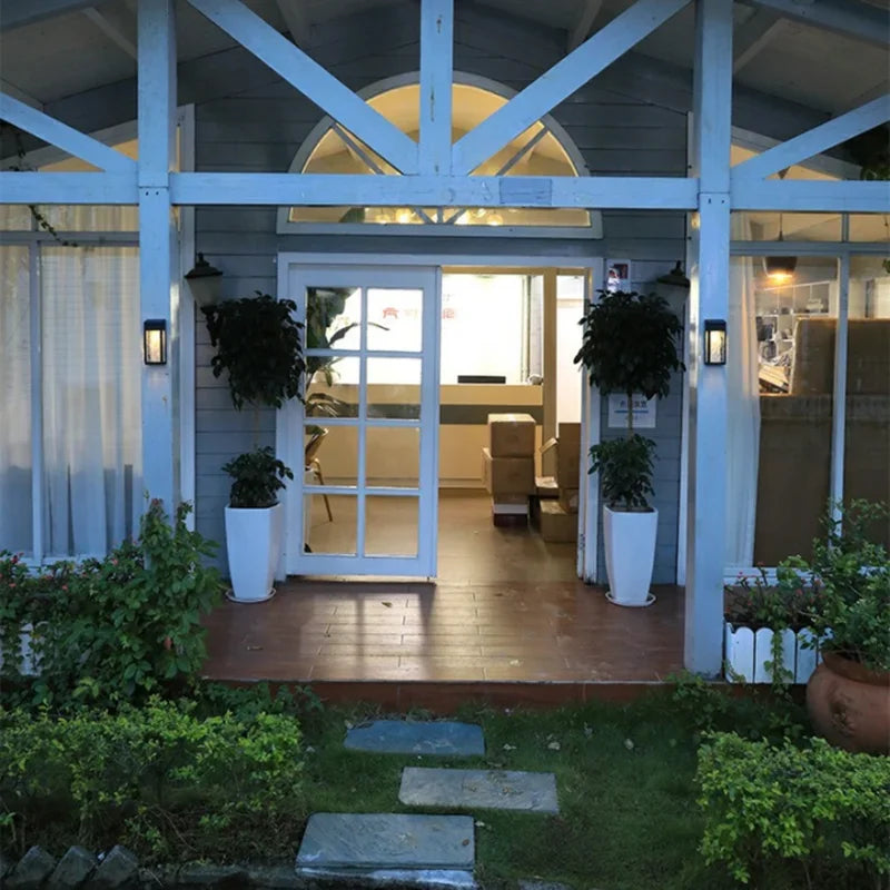 LED Solar Wall Lamp Villa Entrance Garden Lamp High-end Modern Style Courtyard Decoration Outdoor Waterproof Solar Street Light