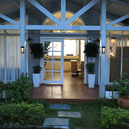 LED Solar Wall Lamp Villa Entrance Garden Lamp High-end Modern Style Courtyard Decoration Outdoor Waterproof Solar Street Light