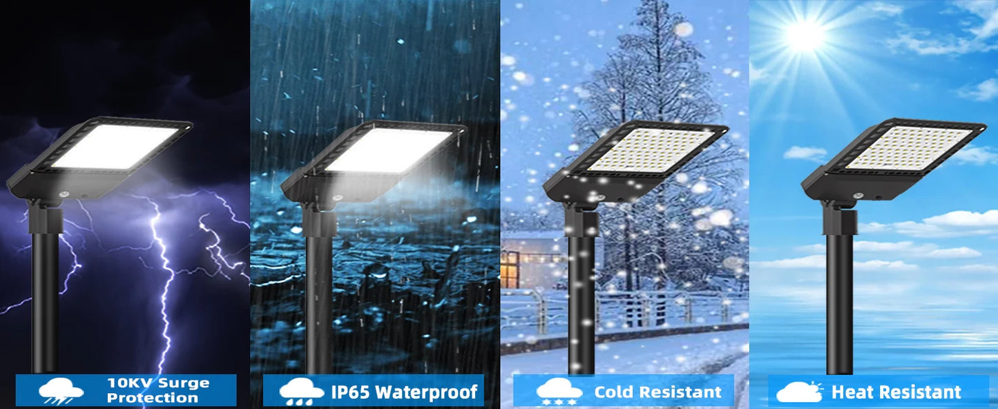 LED Parking Lot Lights with Dusk to Dawn Slip Fitter, Led Parking Lot Lights Outdoor