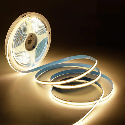 COB LED Strip Light DC 12V/24V Diode String Decoration Living Room indoor Background Night Light Flexible Decor Lighting Lamp